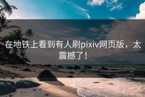 在地铁上看到有人刷pixiv网页版，太震撼了！