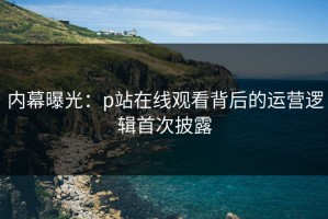内幕曝光：p站在线观看背后的运营逻辑首次披露