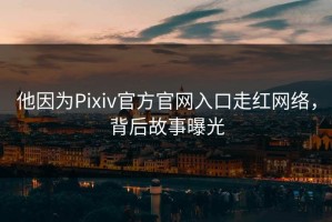 他因为Pixiv官方官网入口走红网络，背后故事曝光