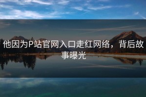 他因为P站官网入口走红网络，背后故事曝光
