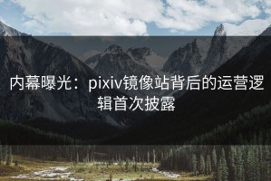 内幕曝光：pixiv镜像站背后的运营逻辑首次披露