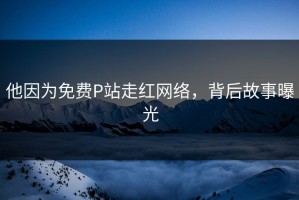 他因为免费P站走红网络，背后故事曝光