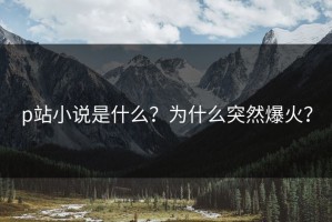 p站小说是什么？为什么突然爆火？