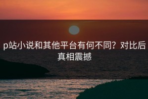 p站小说和其他平台有何不同？对比后真相震撼