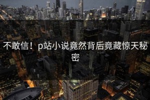 不敢信！p站小说竟然背后竟藏惊天秘密