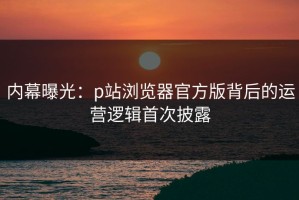 内幕曝光：p站浏览器官方版背后的运营逻辑首次披露