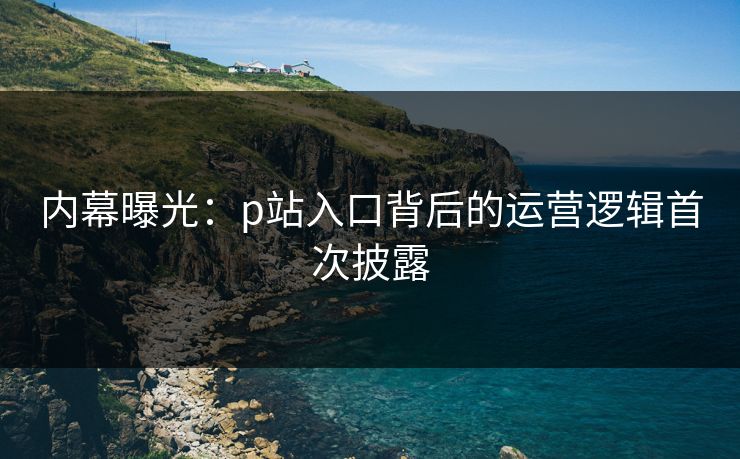 内幕曝光：p站入口背后的运营逻辑首次披露