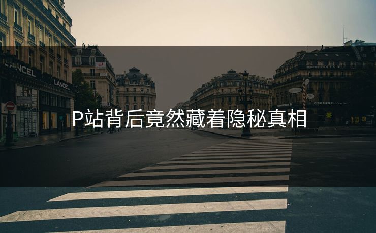 P站背后竟然藏着隐秘真相