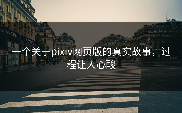 一个关于pixiv网页版的真实故事，过程让人心酸